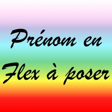 Prénom en Flex à Poser